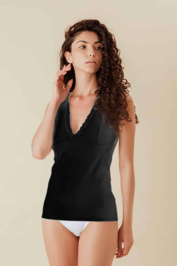 1007-spalla larga forma seno costina 1/1 nero