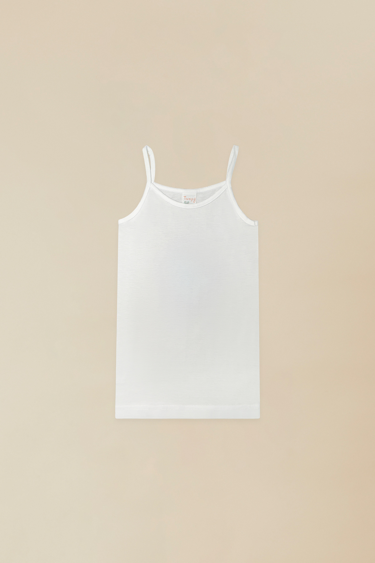 top bimba 100% cotone jersey bianco