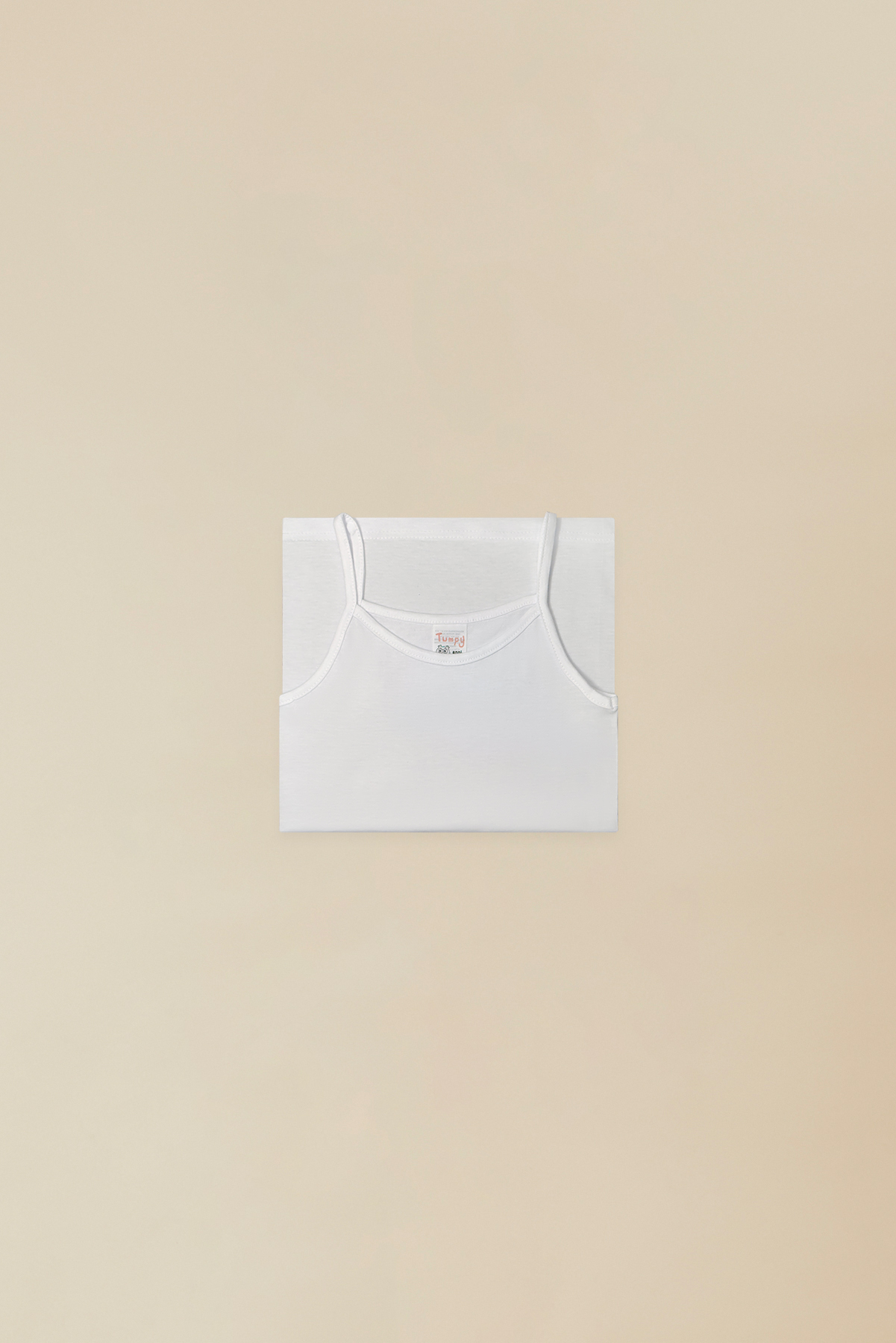 top bimba 100% cotone jersey bianco