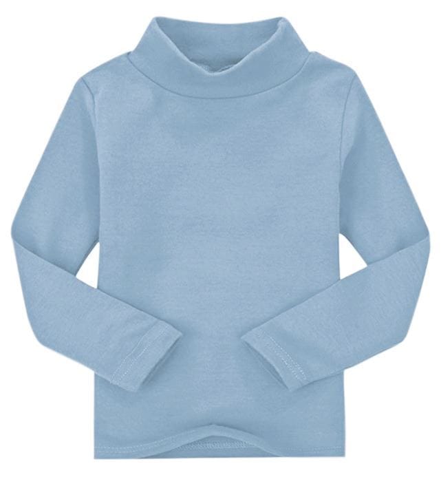 Maglia intima bimbi lupetto manica lunga in 100% caldo cotone pettinato per una morbidissima e freschissima sensazione sulla pelle