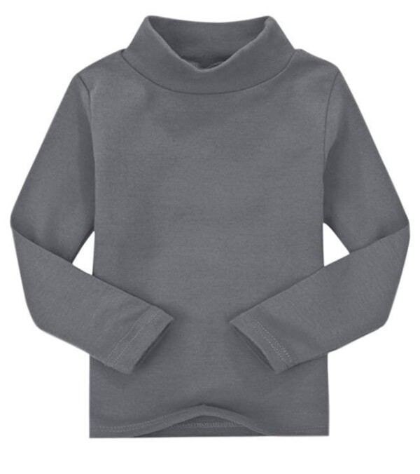 Maglia intima bimbi lupetto manica lunga in 100% caldo cotone pettinato per una morbidissima e freschissima sensazione sulla pelle
