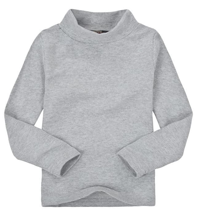 Maglia intima bimbi lupetto manica lunga in 100% caldo cotone pettinato per una morbidissima e freschissima sensazione sulla pelle