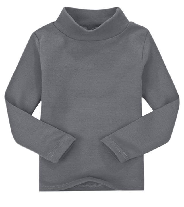 Maglia intima bimbi lupetto manica lunga in 100% caldo cotone pettinato per una morbidissima e freschissima sensazione sulla pelle