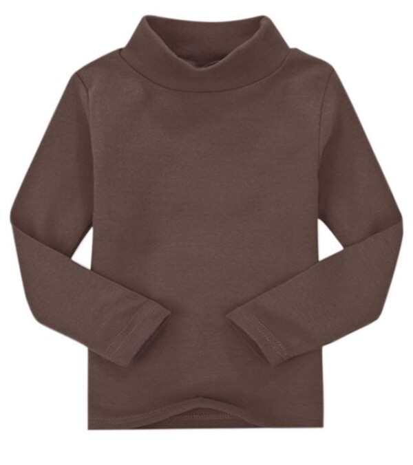 Maglia intima bimbi lupetto manica lunga in 100% caldo cotone pettinato per una morbidissima e freschissima sensazione sulla pelle