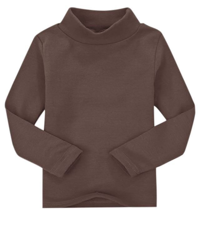 Maglia manica cheap lunga marrone bambino