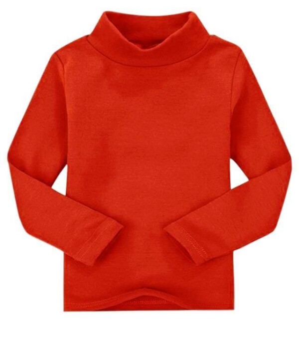 Maglia intima bimbi lupetto manica lunga in 100% caldo cotone pettinato per una morbidissima e freschissima sensazione sulla pelle