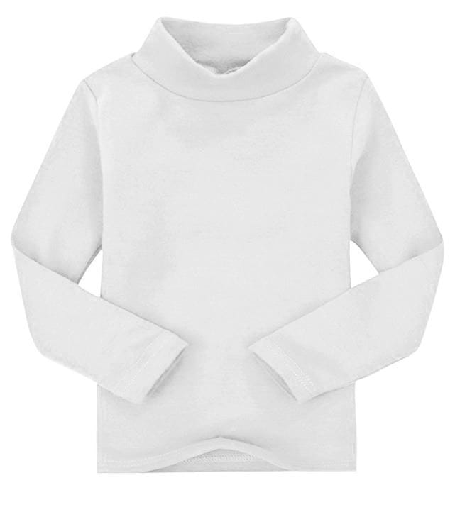 Maglia intima bimbi lupetto manica lunga in 100% caldo cotone pettinato per una morbidissima e freschissima sensazione sulla pelle