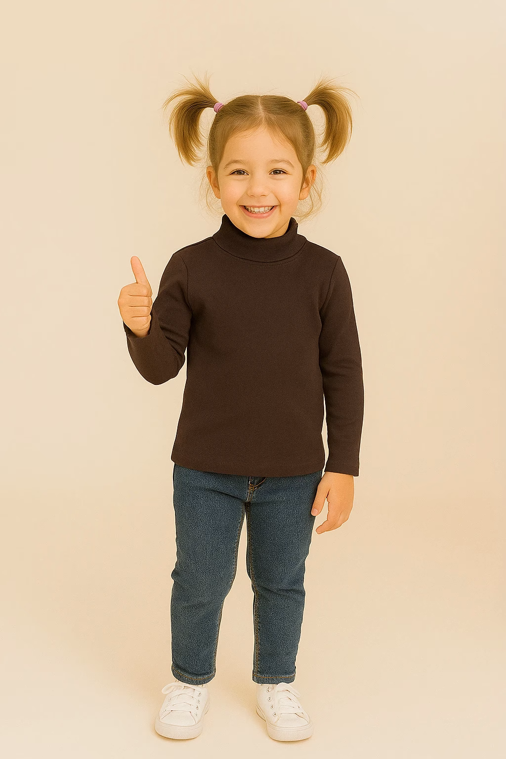 lupetto bimbi marrone