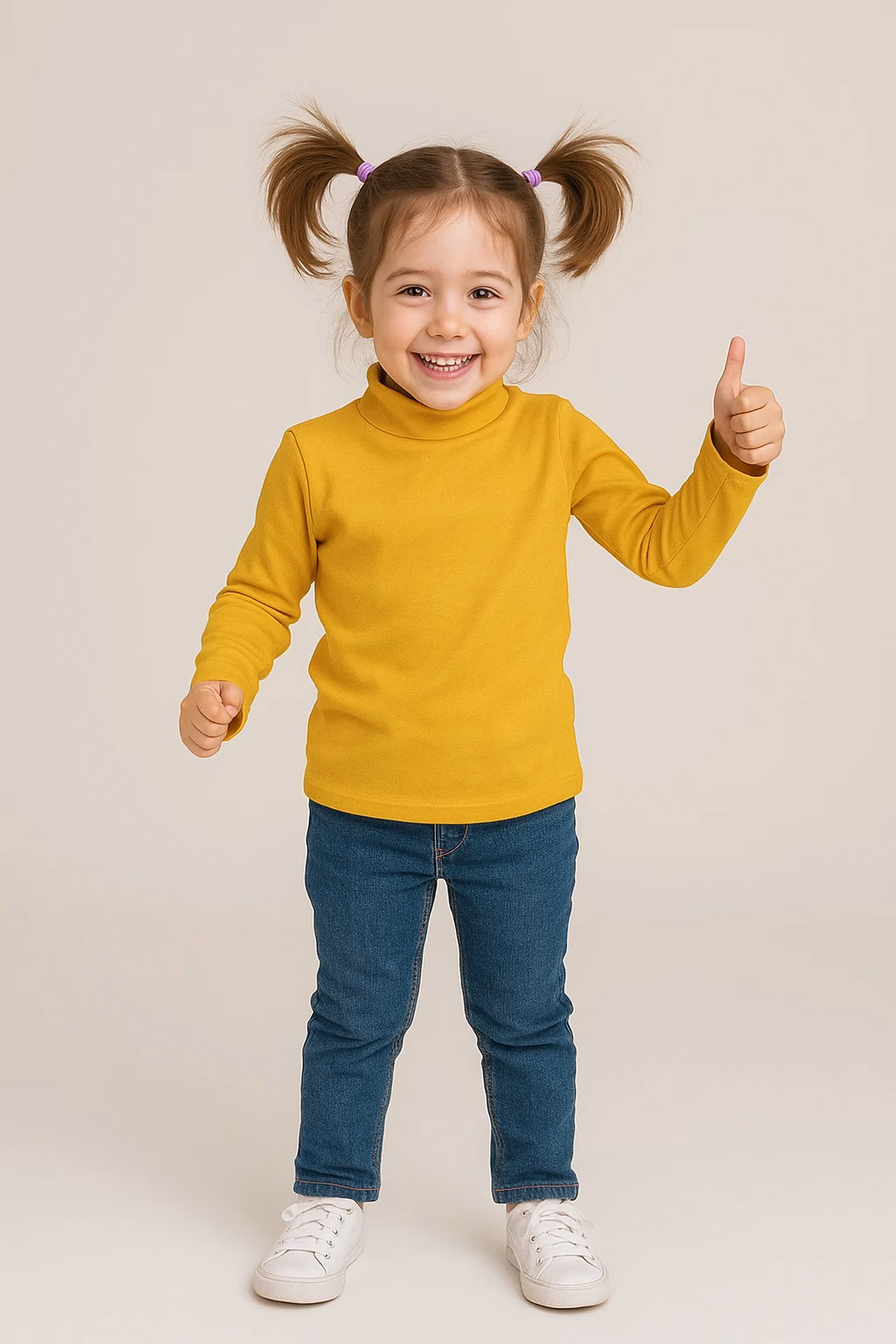 lupetto bimbi senape