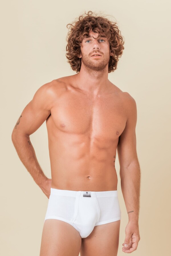 Slip uomo in 100% cotone costina 2 a 1 per una morbidissima e freschissima sensazione sulla pelle