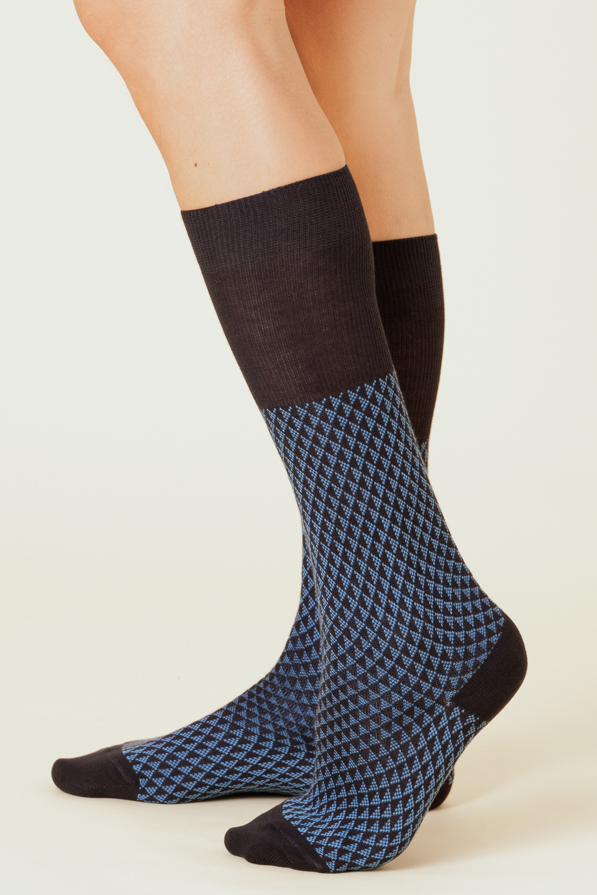 Calza Lunga Uomo Caldo Cotone Pettinato