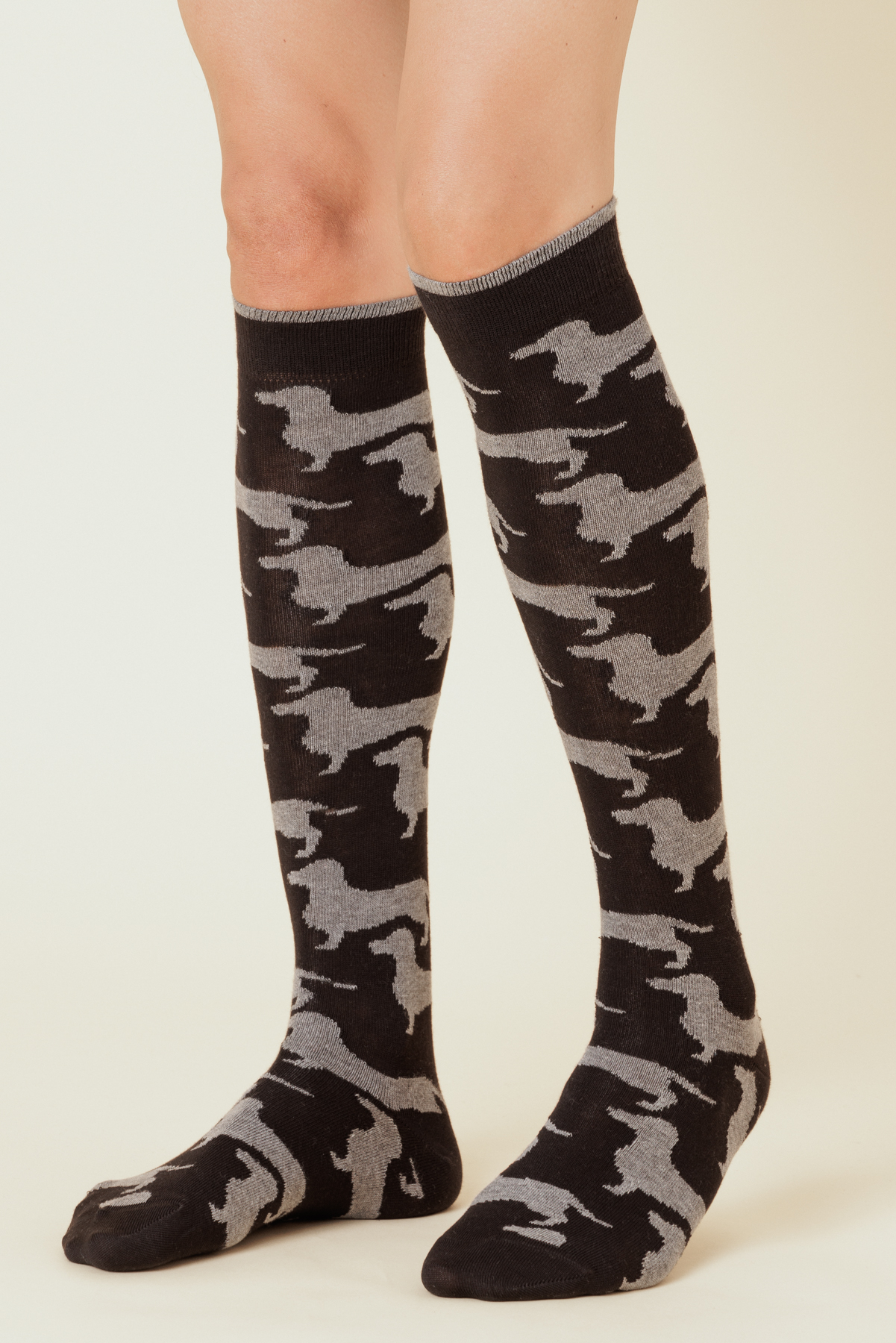 calza lunga uomo cotone fantasia jacquard