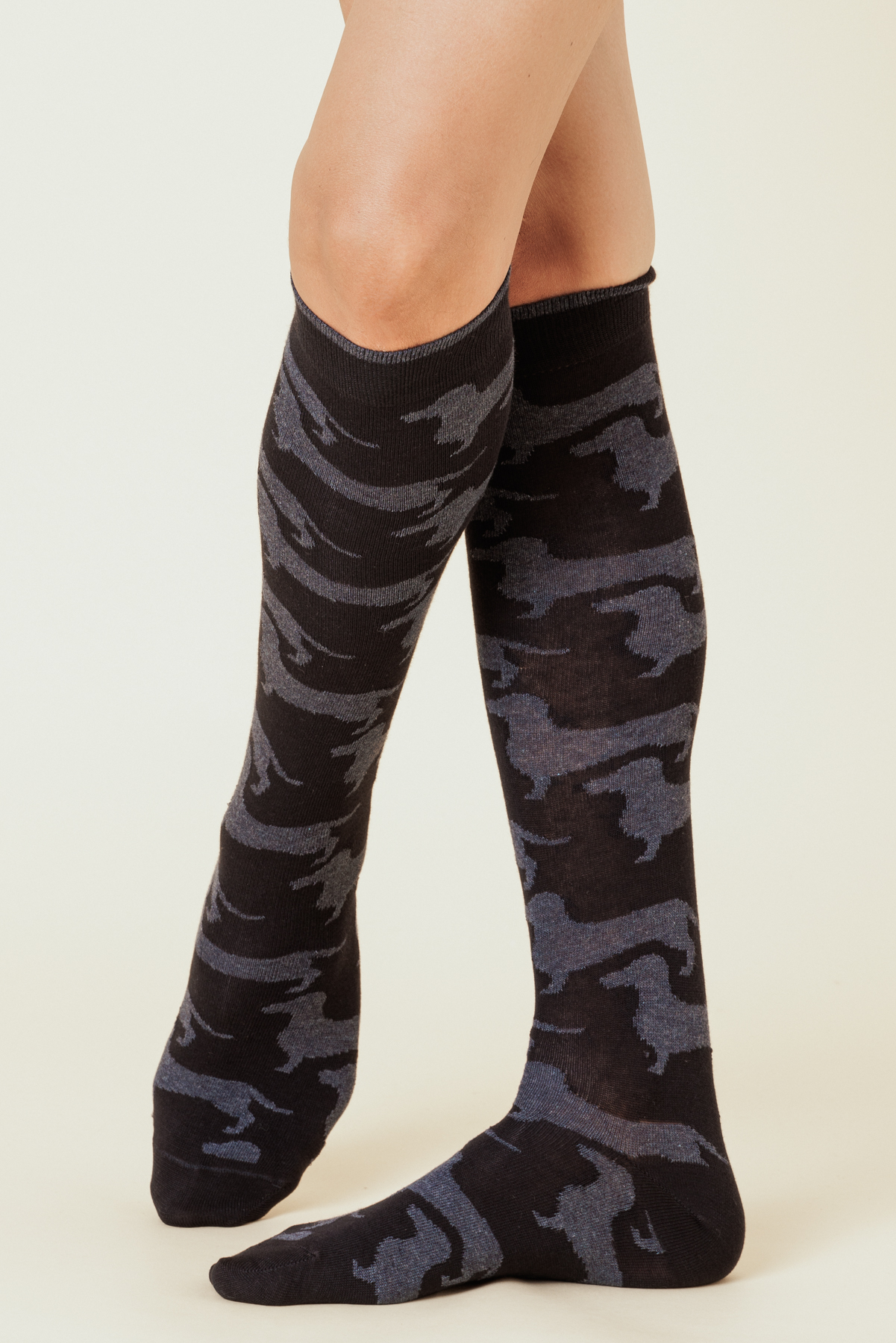 calza lunga uomo cotone fantasia jacquard