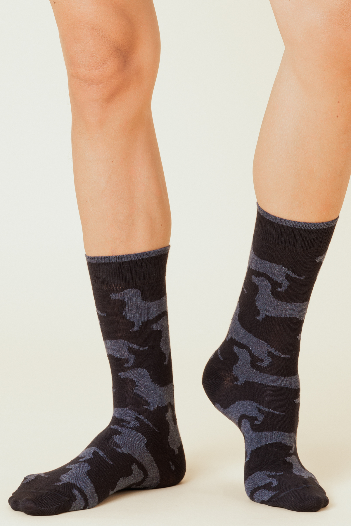 calza corta uomo cotone fantasia jacquard