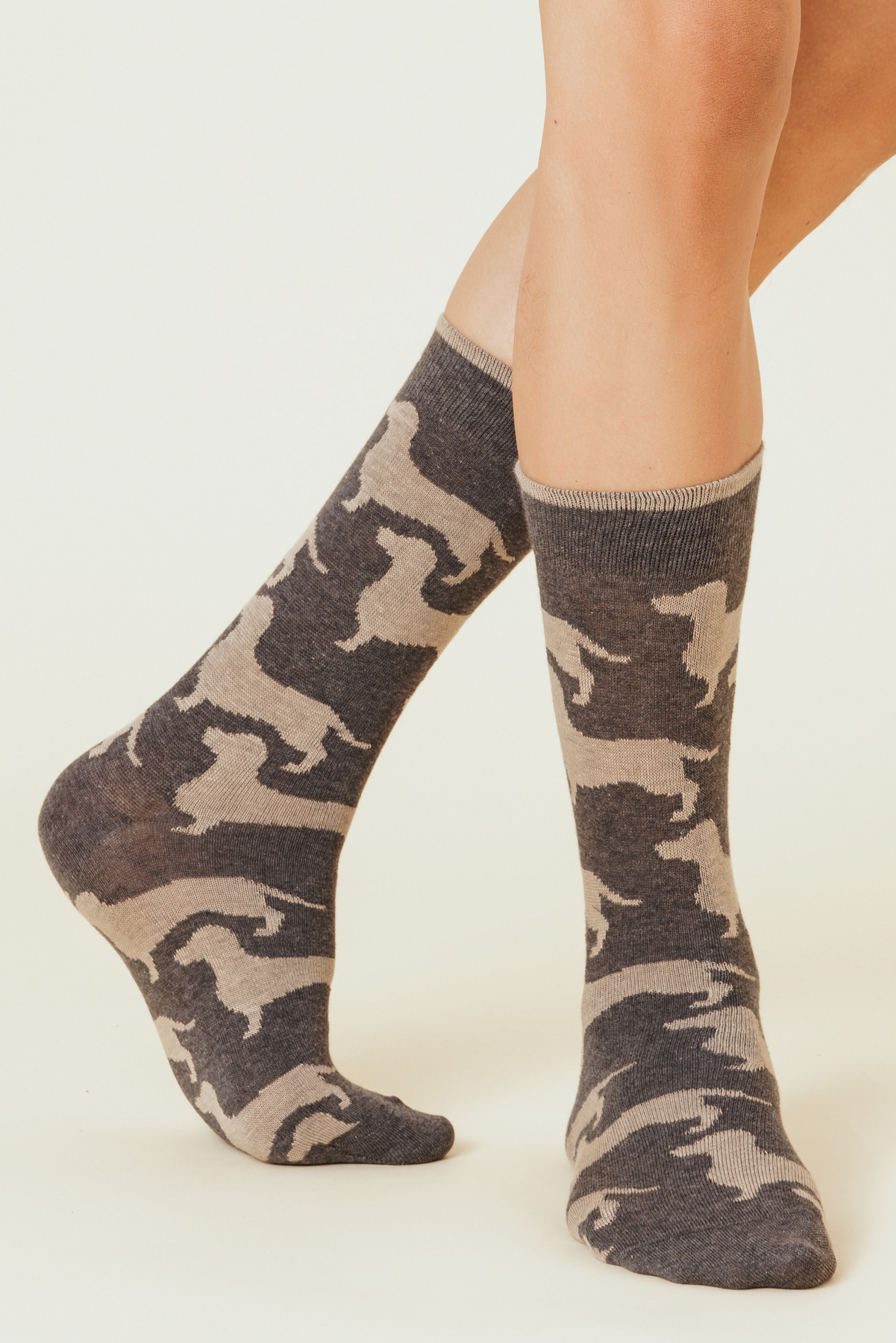 calza corta uomo cotone fantasia jacquard