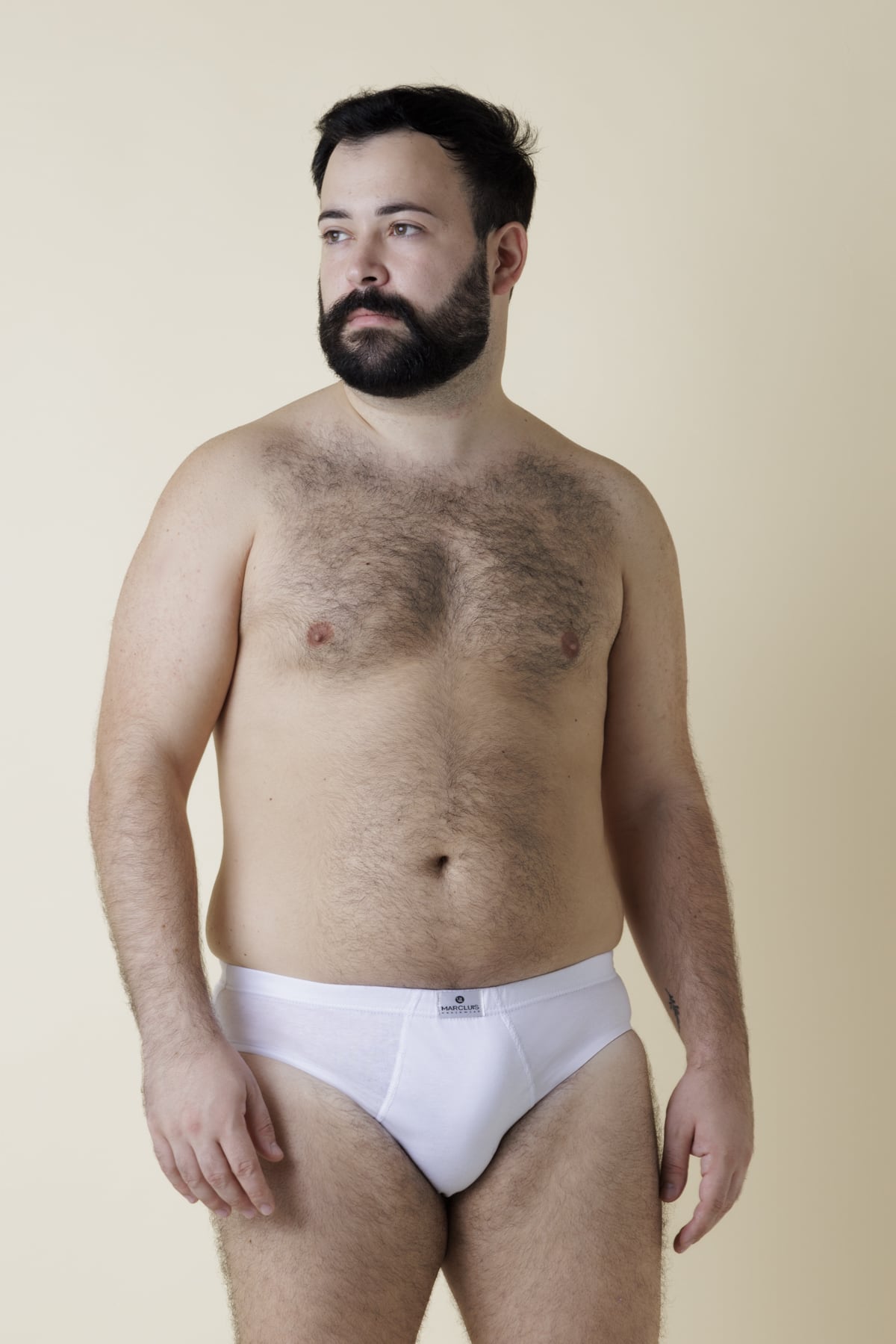 Slip Uomo Oversize Fronte Bianco