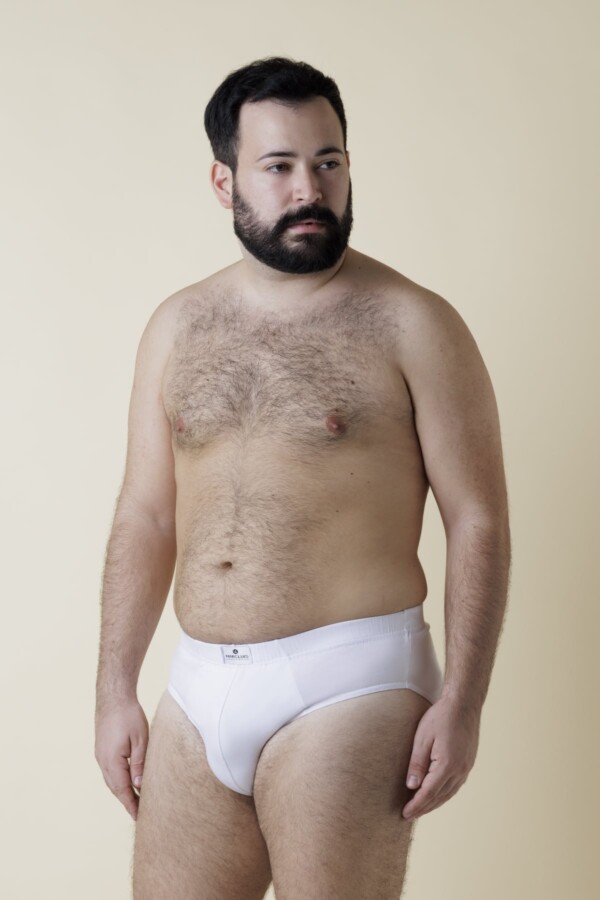Slip Uomo Oversize Fronte Bianco