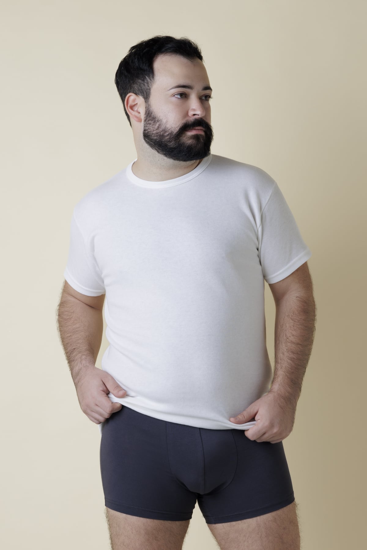 Maglia Uomo Oversize Fronte Bianco