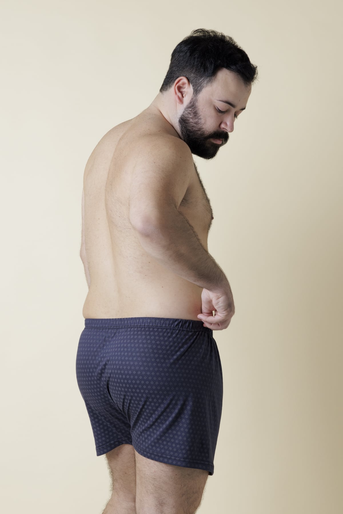 Boxer Uomo Oversize Retro Fantasia Scura
