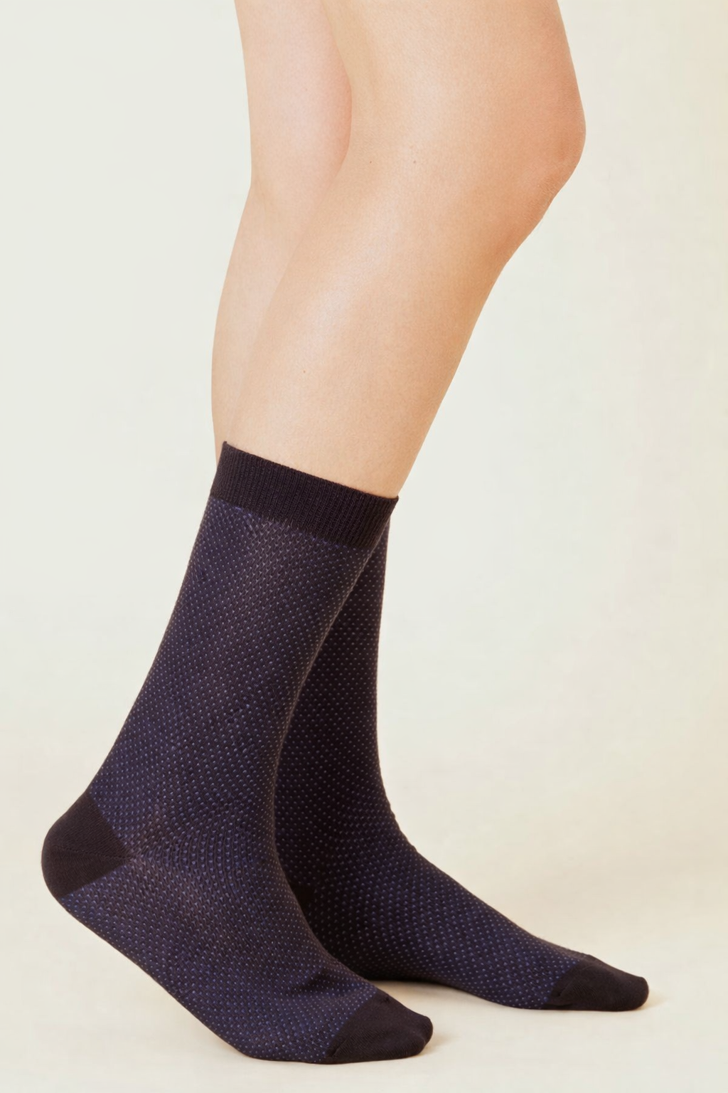 calza corta blu uomo cotone fantasia jacquard