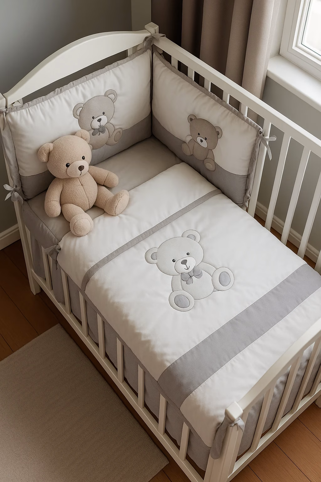 marcluis coordinato letto orso grigio