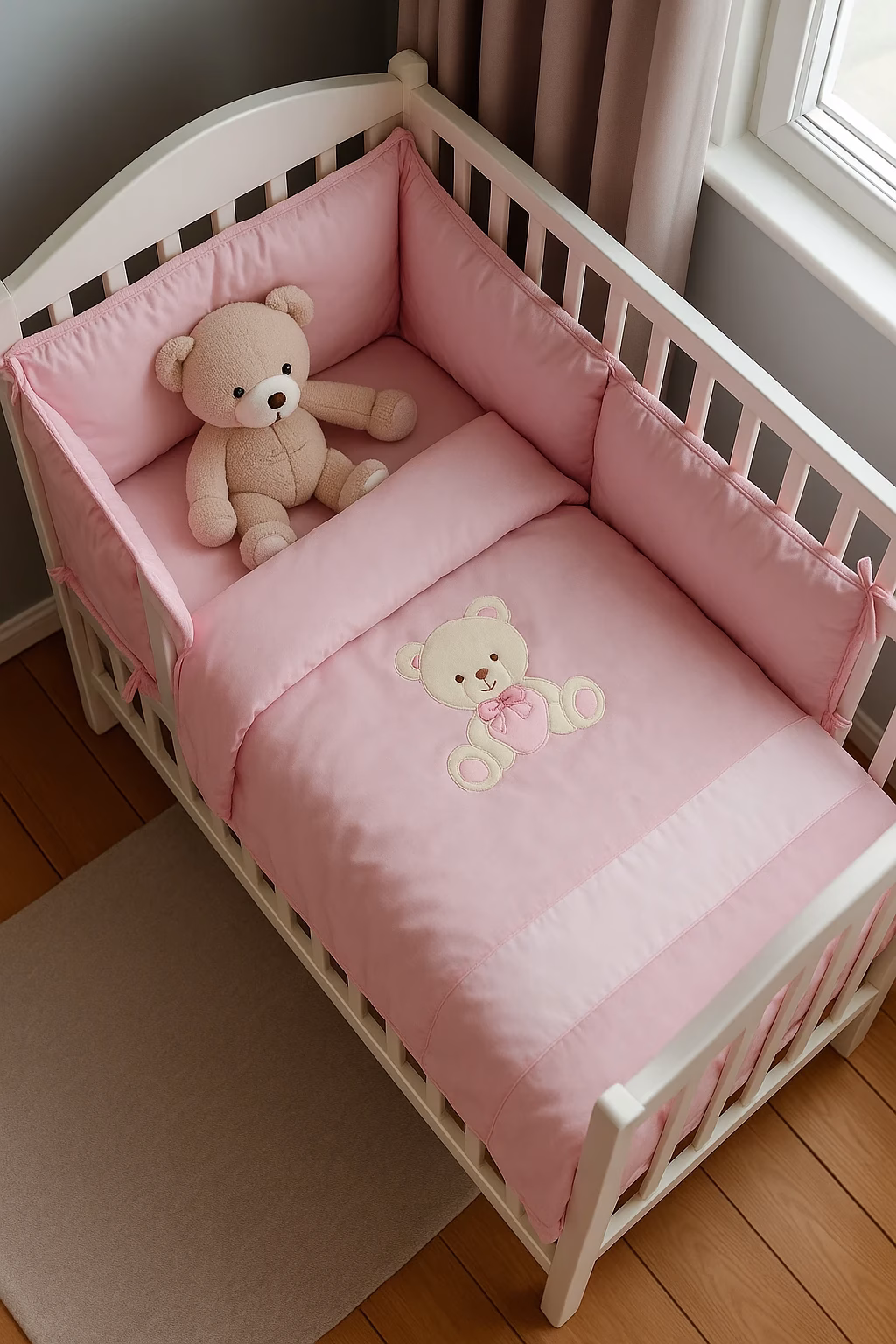 marcluis coordinato letto orso rosa
