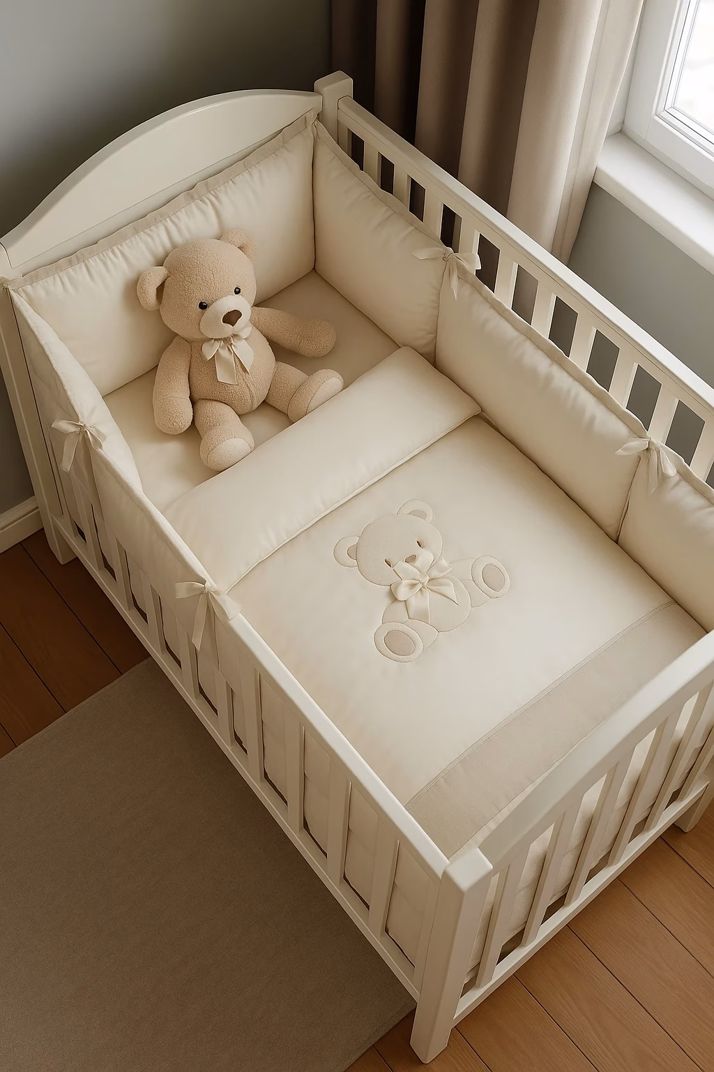 marcluis coordinato letto orso tortora