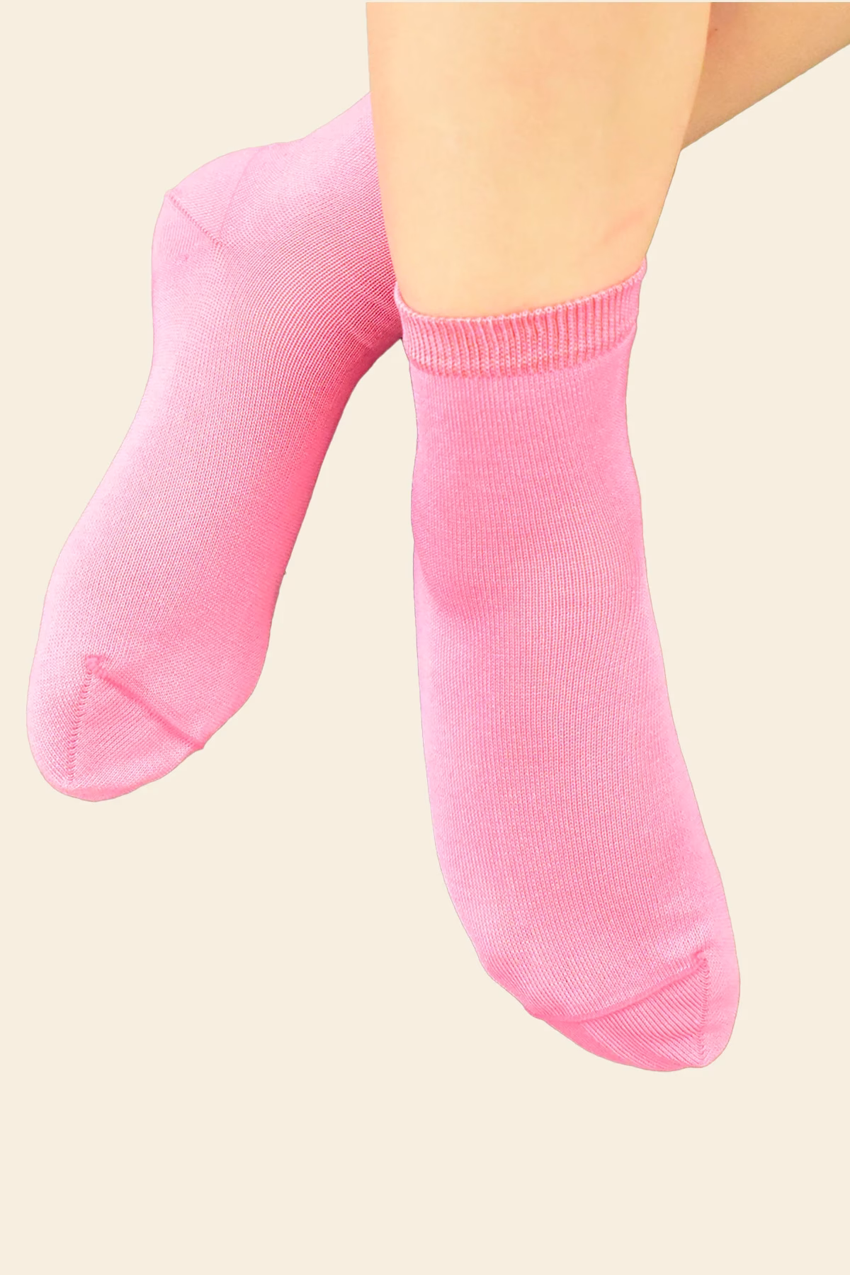 calza corta bimba fuxia