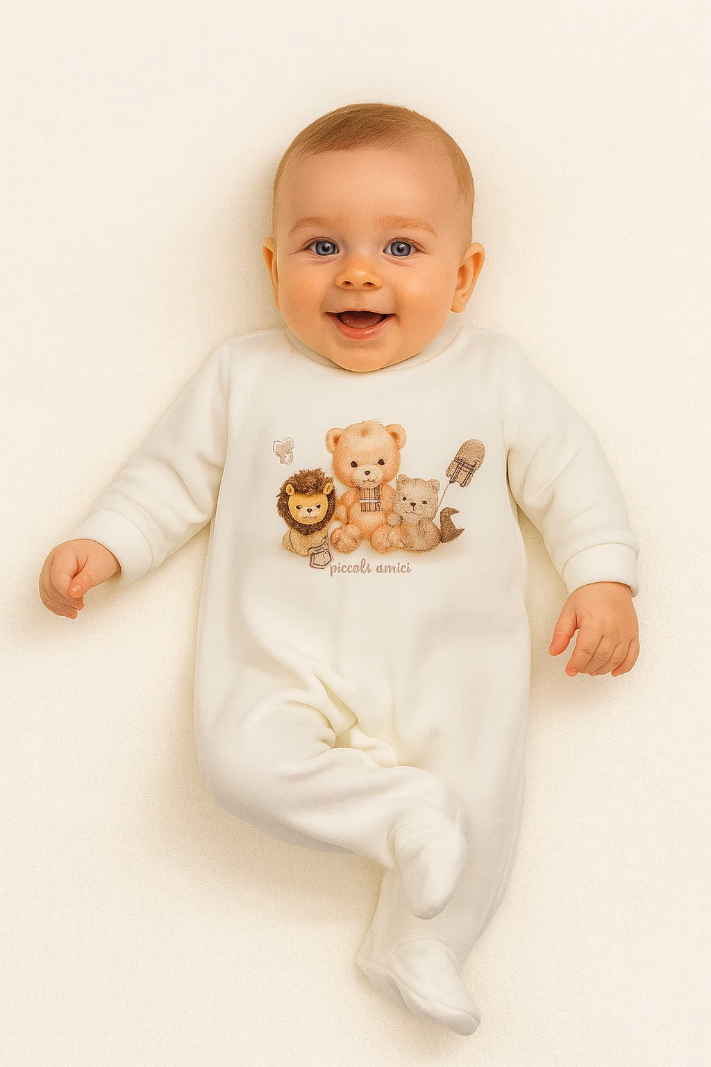 tutina neonato ciniglia